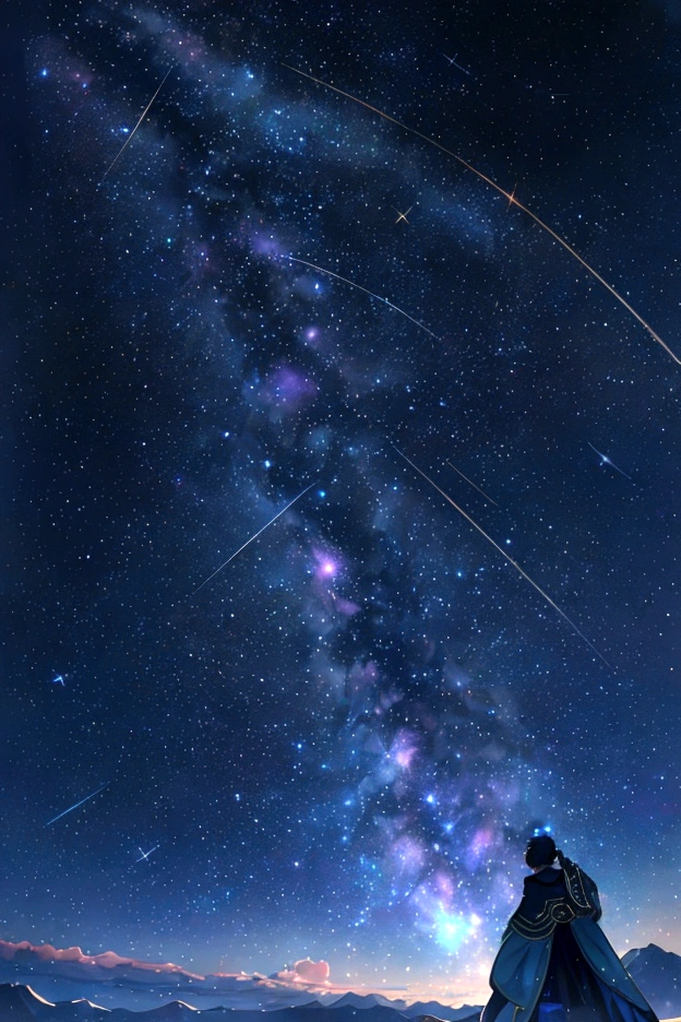 The world seen through a telescope、Iridescent幻想的なNight Sky、constellation, Iridescentconstellation、Iridescent空包み込まれそうな瞬間，Astronomical observation、Planetarium、Meteors、colorful，美しいconstellation、Three-dimensional，wonderful景色，Night Sky，An atmosphere full of dreams and hope，masterpiece．16K, Ultra-high resolution, to be born,wonderful ,future、Iridescent、The world 30 years from now。