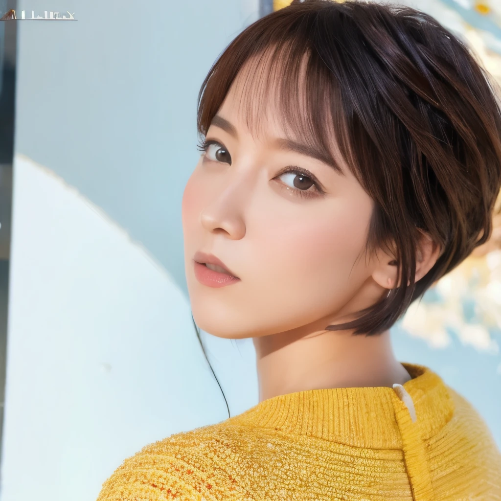 ((Highest quality, 8K, masterpiece: 1.3)), beauty, 1 Girl,short hair,Shaved