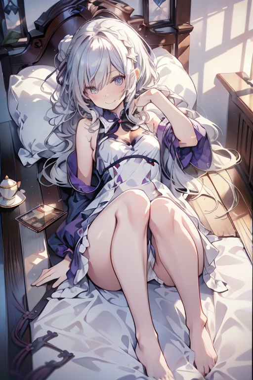 (master piece, high-quality, Mystical, long legs:1.2, ideal ratio of body proportions), (ultra high resolution, 8K RAW photo, photorealistics, natural lighting, textile shading), long shot photo:0.8, (1 beautiful real girl:1.3, 22 years old, solo:1.0, milf:1.0, nsfw:1.0, beautiful body:1.0), shinny skin, BREAK, ((alice in the wonderland:1.3, cute, kawaii, lovely, funny, a girl falling down from sky:1.3, girl flying in sky:1.2, girl floating in air:1.3, rolling upskirt by wind:1.5, (full smiling:1.3), surprised, putting hands on crotch over the skirts:1.35)), BREAK, ((floating things as follows, PlayingCards, Trump, tea cup, tea pot, tea spoons, pocket watch:1.3, lip sticks, candies:1.2, cookies, jam bottles, classical door_keys)), ((purply_Blue dress :1.5, wearing long flaired skirt:1.3, the skirt is blowing:1.3, White Apron, white stockingedium long platinum-blonde hair:1.2, twin tail hair:1.6, tied hair with a large ribbon), (Blue eyes, bright pupils with highlights, detailed eyes), (lying down on your back:1.6, spreading legs with rising up straight:1.5), ((dutch angle:1.0, full body:1.0, ass focus:1.0, from above:1.3, sexye posture)), fantastic colorful art, (fantasy art:1.2, wondered images), ((correct anatomy:1.5, perfect anatomy:1.3, correct hand, small foot:1.2)),