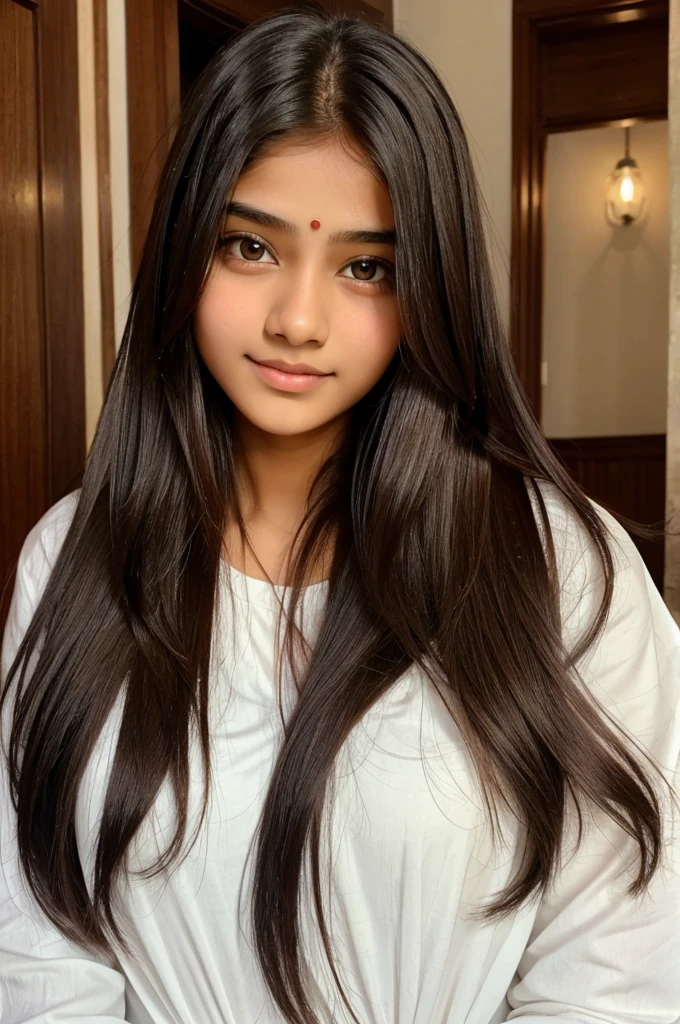 18 year old Indian homily girls with long hair and cute face