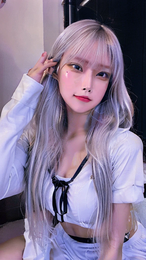 A beautiful girl image for white face soft skin a beautiful uniform
