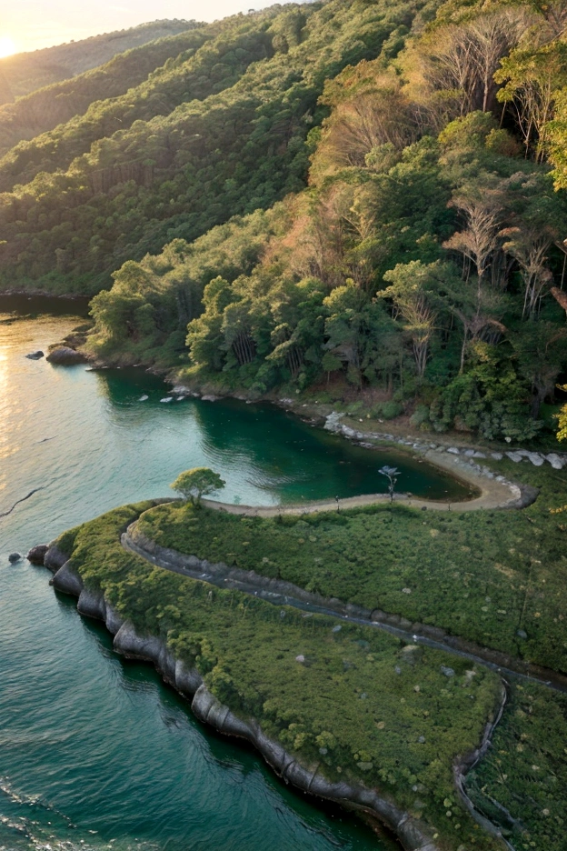 (Highest quality,4K,8K,High resolution,masterpiece:1.2),Super detailed,(Realistic,photoRealistic,photo-Realistic:1.37),nature,natureの風景,Beautiful Landscape,Calm background,Beautiful views,Magnificent View,Nice views,Great background,great outdoors,Peaceful environment,Lush valleys,Rolling hills and grasslands,Enchanting Mountains,Calm lakes and rivers,Calm sea and beach,Towering forests and jungles,手つかずのnature,Wildlife habitat,Breathtaking Sunsets and Sunrises,Vibrant colors and shades,Blending Palette,Tips for a dreamy atmosphere,wood々Gentle sunlight shining through the space,Soft and warm golden hour light,Subtle shadows and highlights,Clean air and water,Fantastic and magical,Harmonious symmetry and balance,Perfect composition,Meticulous attention to detail,完璧に捉えられたnatureの美しさ,Timeless artistry and craftsmanship
