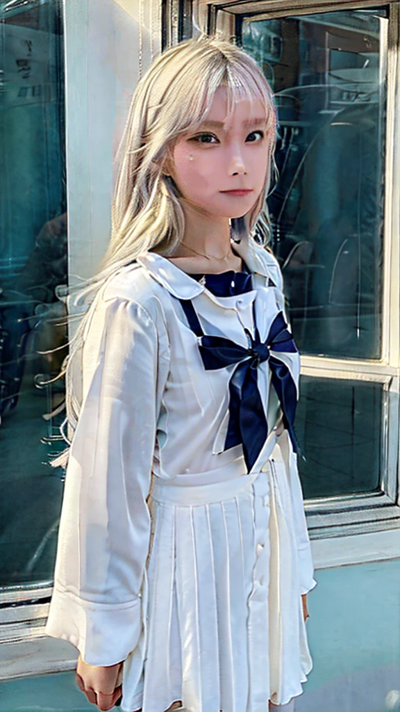 A beautiful girl image for white face soft skin a beautiful uniform