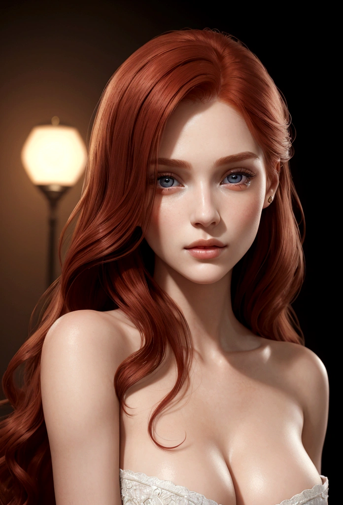 Jane, the vampire from the movie Twilight, full-length, red eyes, high detail, picture for the competition, correct facial features, super detail