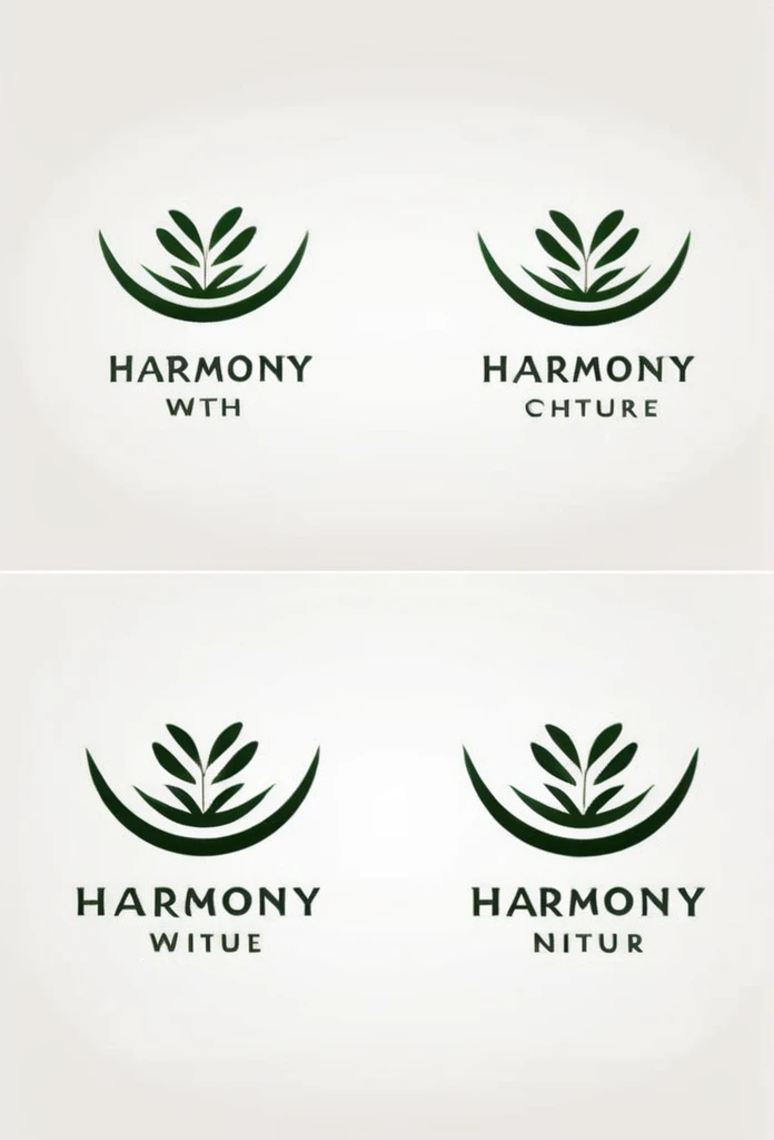 Luxury restaurant logo
image of "harmony with nature"
soft harmony with nature
a bit of Japaneseness
a course-cooked restaurant
The price is high
Pretty cool design
chic and modern design
White background