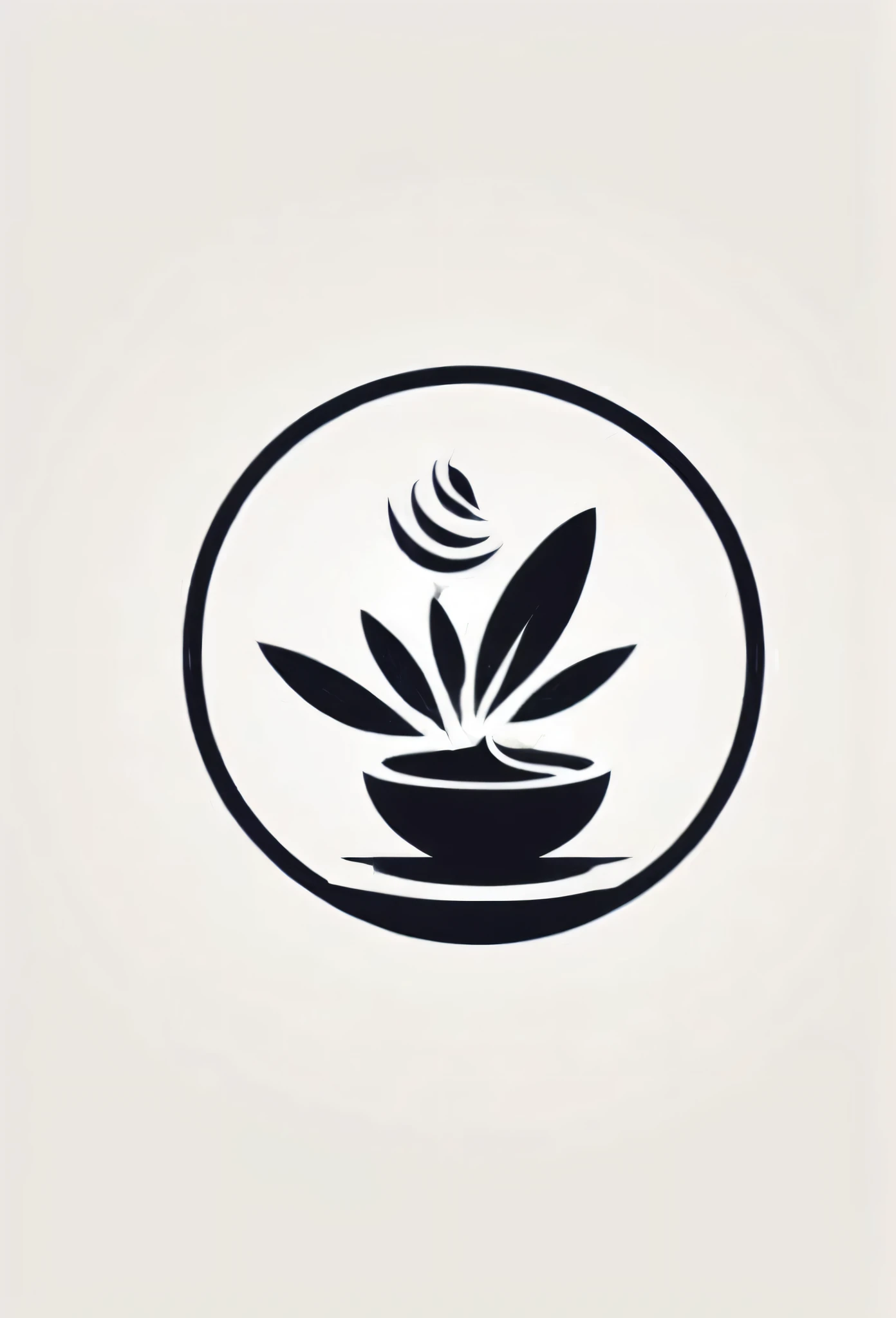 Luxury restaurant logo
image of "harmony with nature"
soft harmony with nature
a bit of Japaneseness
a course-cooked restaurant
The price is high
Pretty cool design
chic and modern design
White background