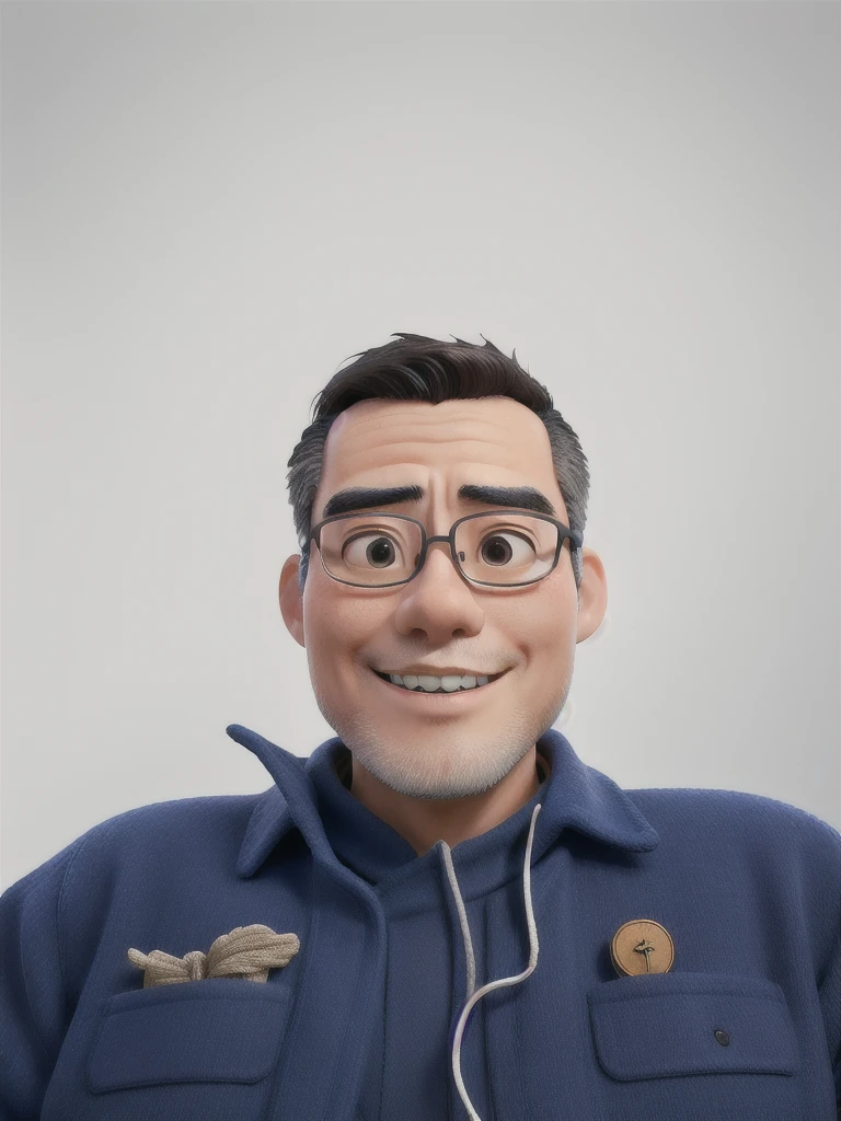 japanese man sitting blue coat
