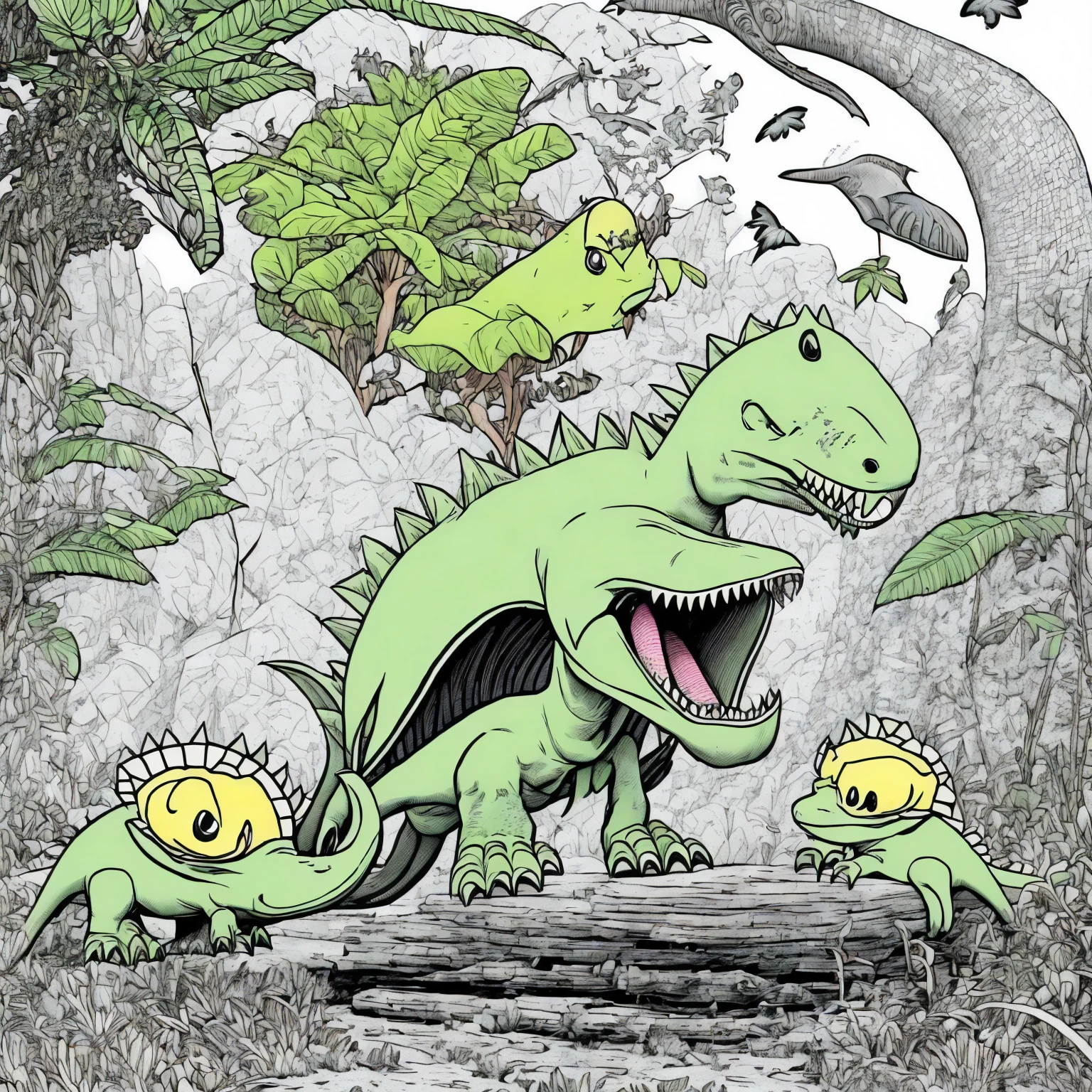 Cute dinosaurs