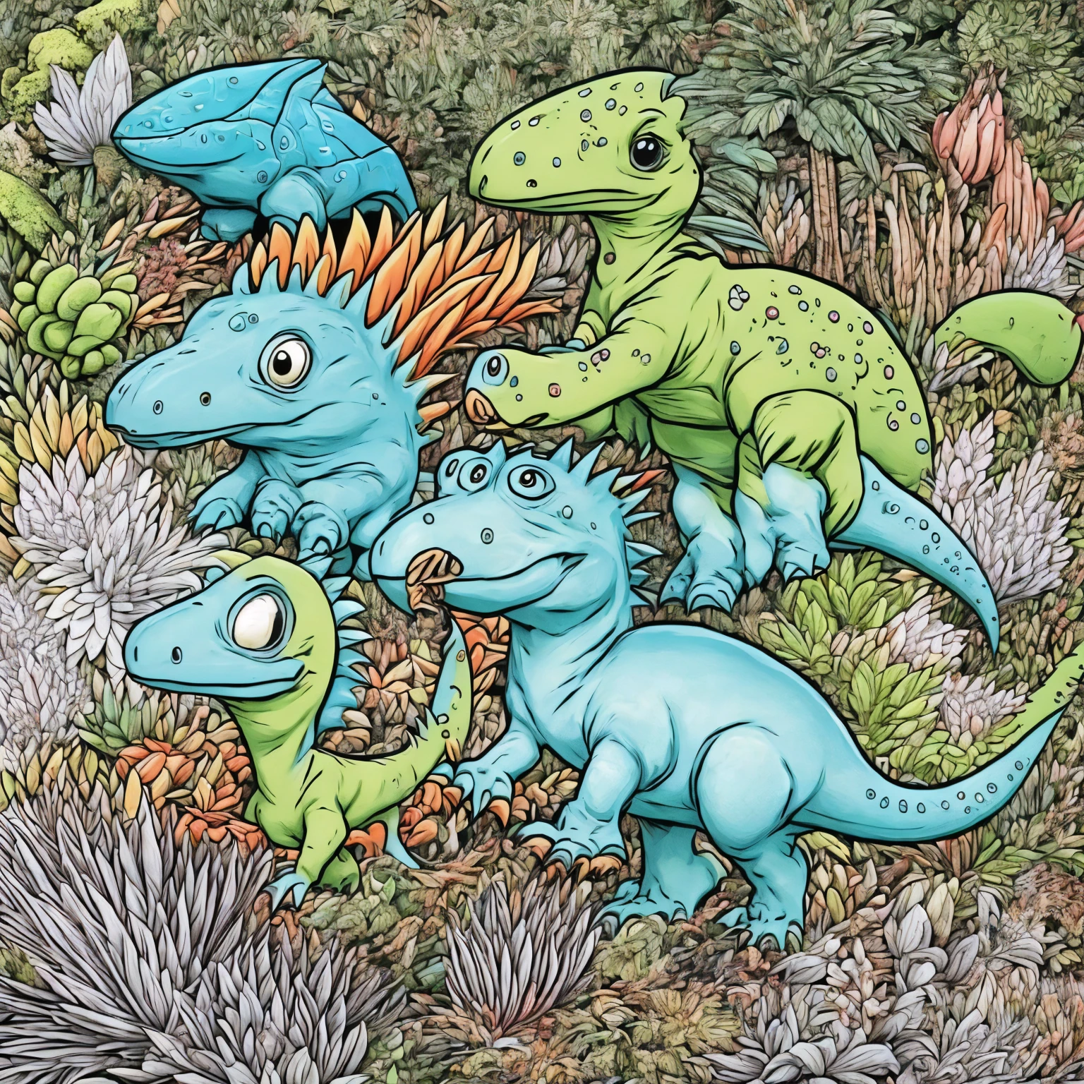 Cute dinosaurs