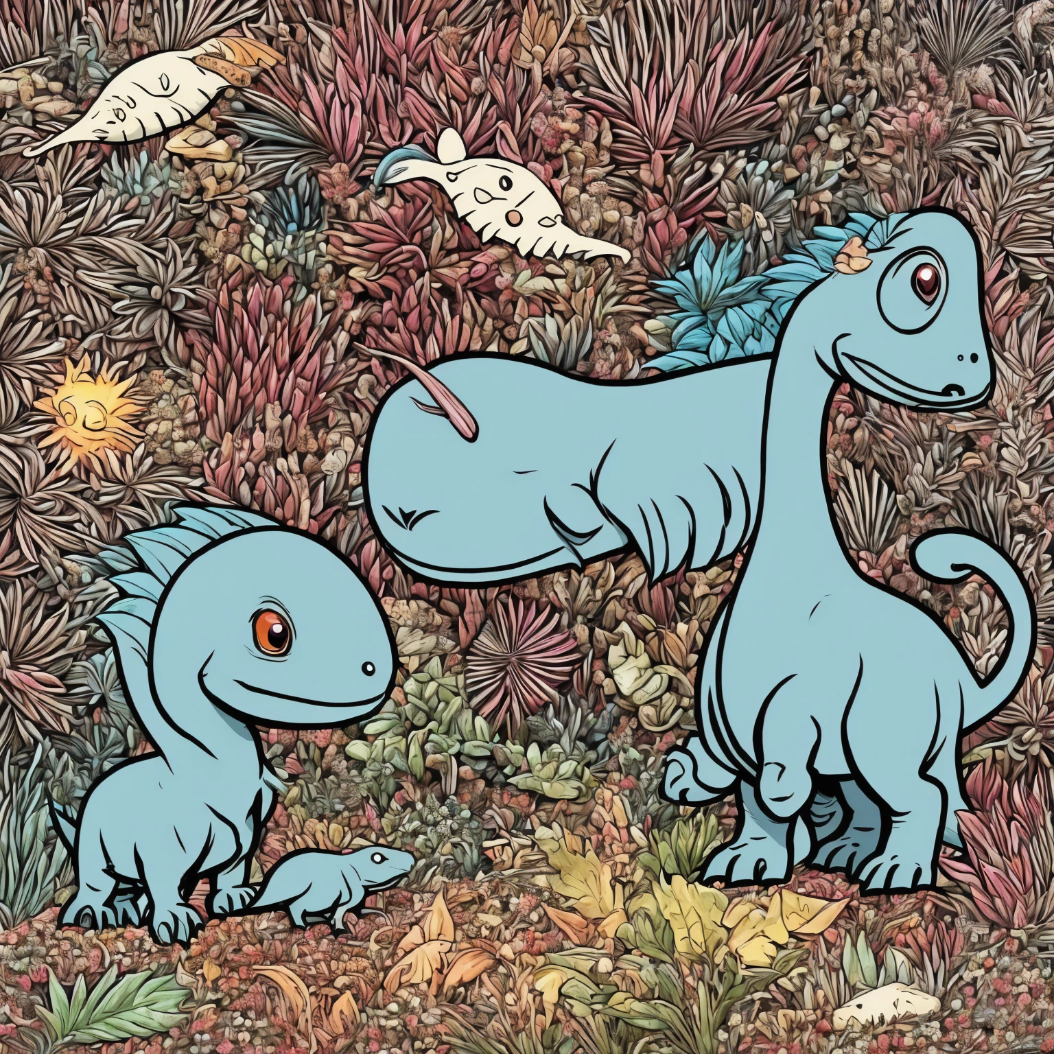 Cute dinosaurs
