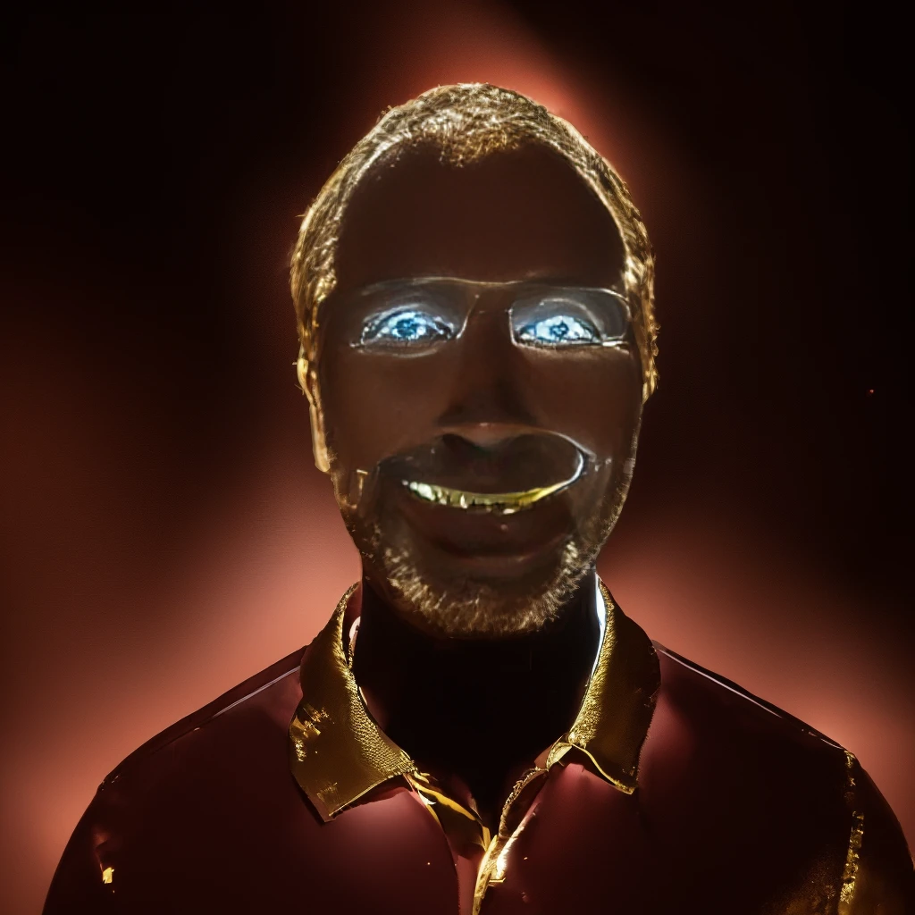 a hyper realistic, middle aged man, smiling face, short hair, wearing an avenger iron man costume, red and gold colour, straight face, looking directly at the camera, masterpiece, photorealistic, 8k, hyper detailed, cinematic lighting, dramatic shadows, vibrant colors, high contrast, unreal engine, digital art, concept art