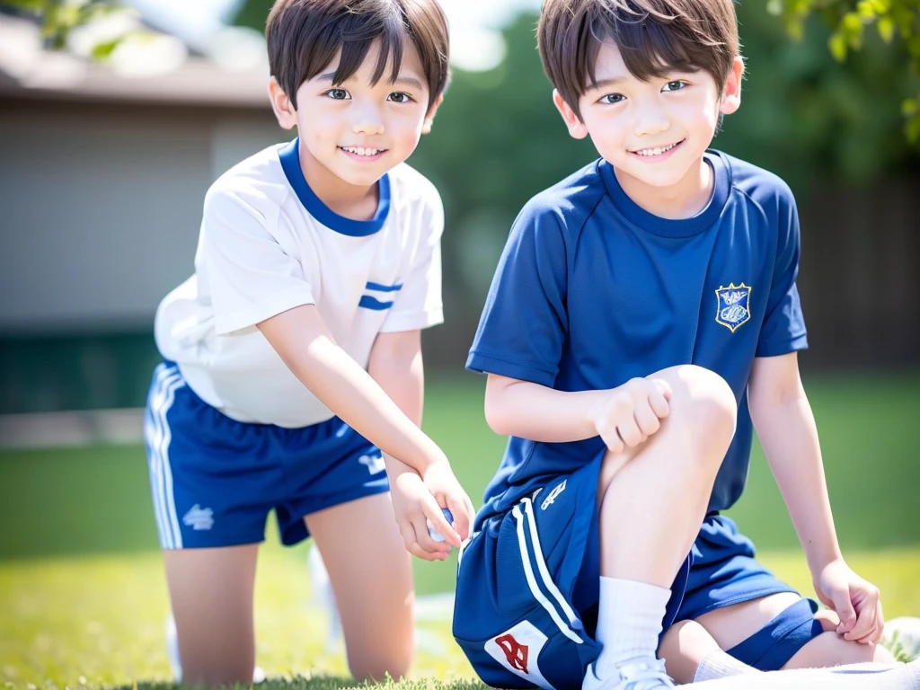 Work experience for 、10Year old boy、Cute boy、1Boy、Boy in gym clothes、The bottom of the white T-shirt is blue、Blue shorts、(10Age 1.4)、Japanese、summer、(Boy 1.4)、I love boys、endless love、Yota Hiiragi
