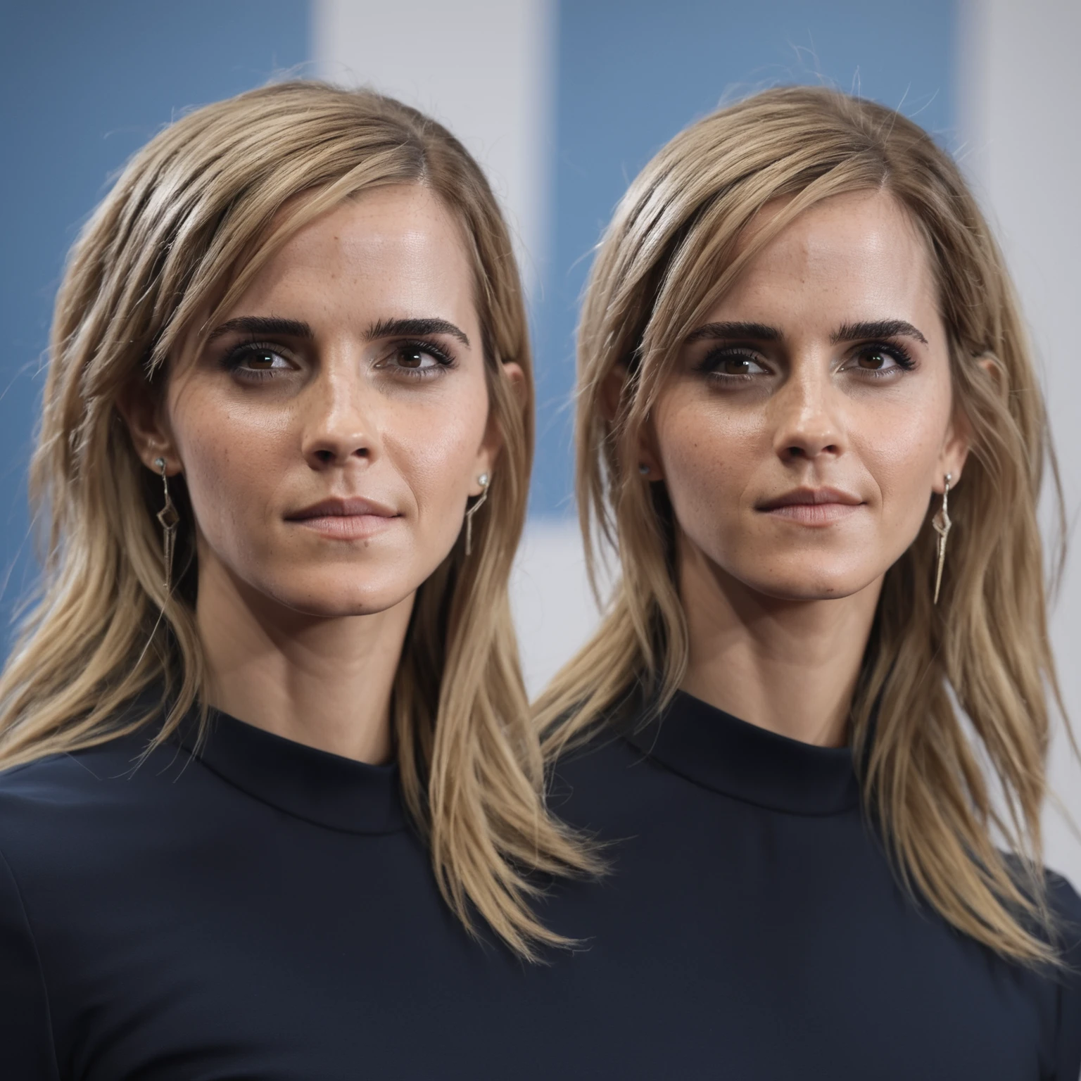 high quality sexy photography of Emma Watson, long white blonde hair, perfect eye, highly detailed, ( insanely detailed skin texture , detailed face , depth of field )