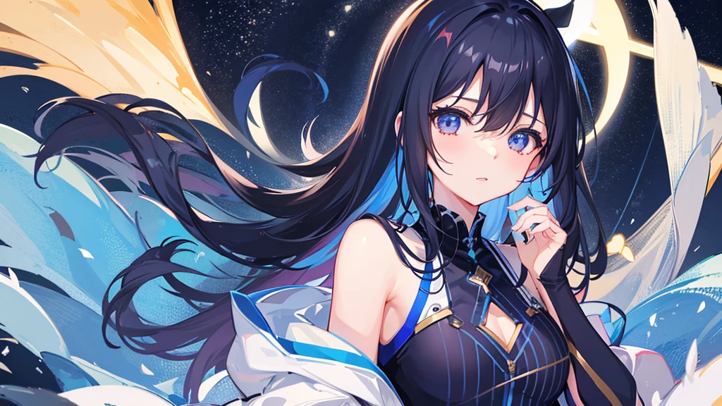 (Masterpiece:1.2), best quality, (illustration:1.2),(Masterfully crafted Glow, lens flare), (ultra-detailed), hyper details, (delicate detailed), (intricate details), (cinematic light, best quality Backlights), clear line, solo female, solo female, perfect body, (1girl), (bioluminescent hair:1.2), (glowing eyes), (Dynamic:1.2), ((makeup)), high contrast, (best illumination, an extremely delicate and beautiful), ((cinematic light)), colourful, powerful, (Cinematic masterpiece), Stick figure, splashes of colour, absolutely eye-catching, ((colourful paint splashes on background, dulux,)), ((caustic)), dynamic angle, beautiful detailed smoke, (Captivating),(Intricately Detailed Cinematic background:1.1), ambient occlusion, ambient light, ray-traced reflections, gem, sparkle, radiant aura, glowing hair