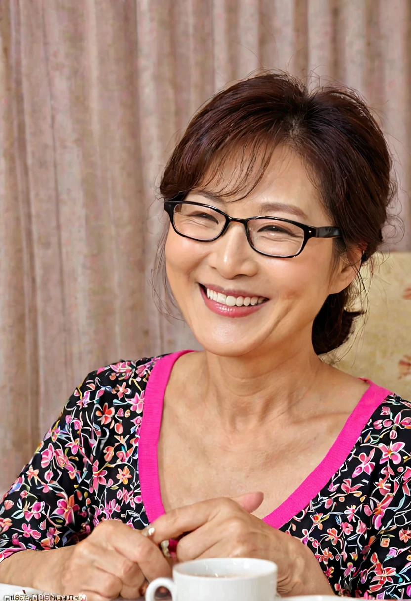 63 year old Korean woman, very tasty, very beautiful ,beautiful smile, glasses
