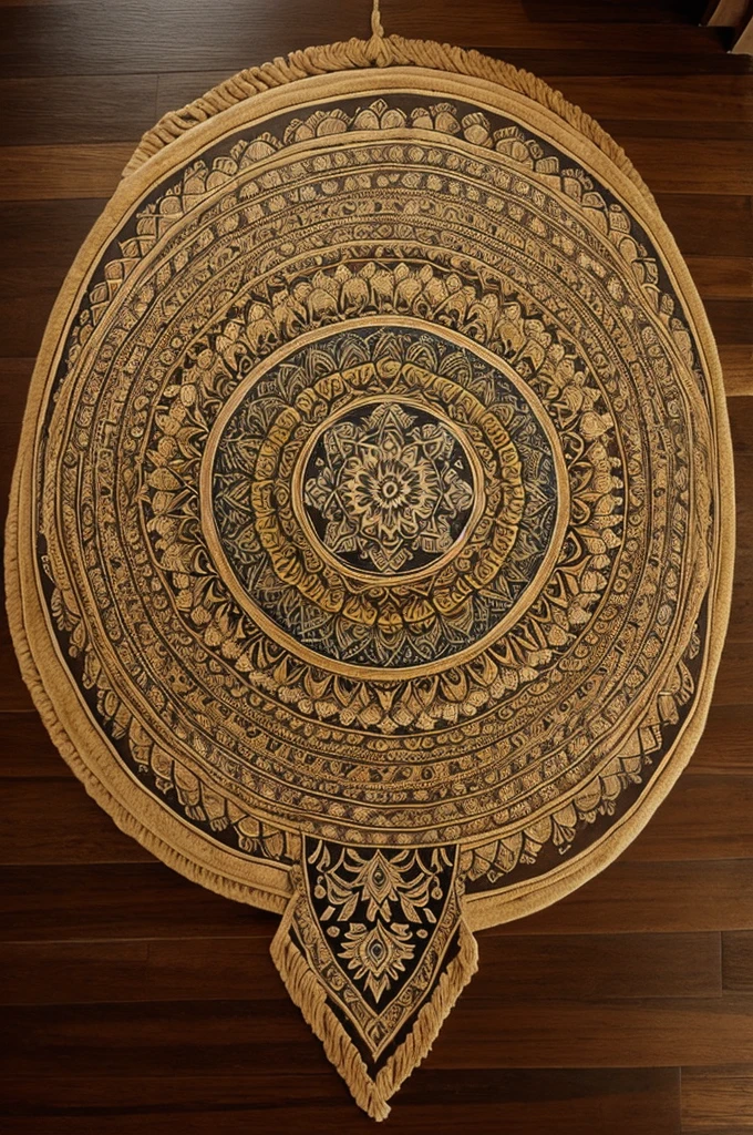 Perfectly symmetrical mandala art
