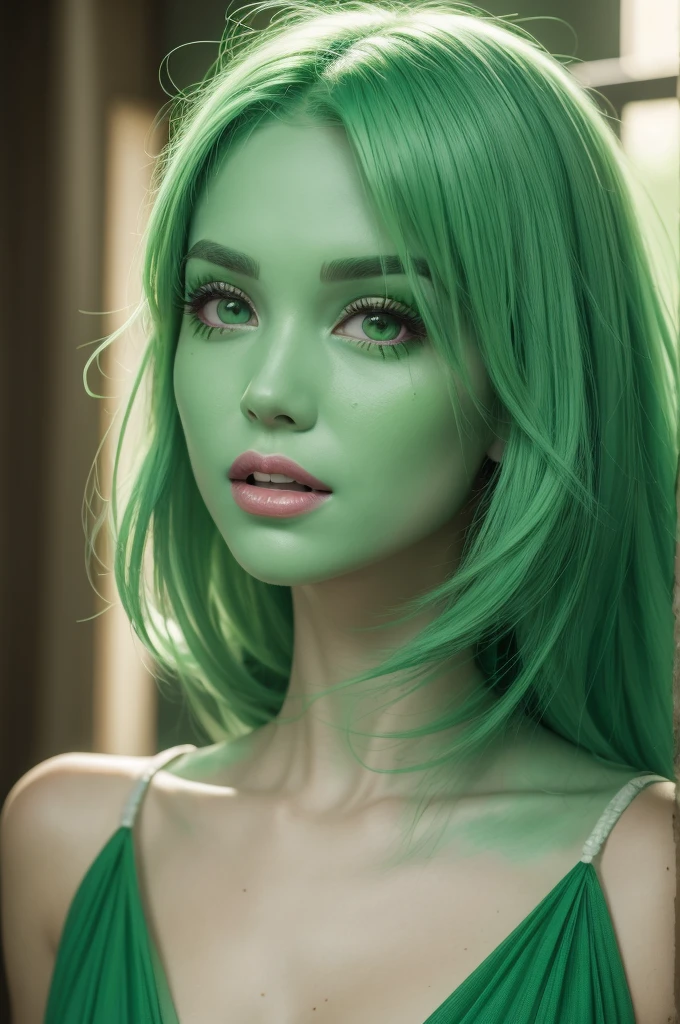 Disney amusingly two disgusting green hair bright green skin source everything bright
