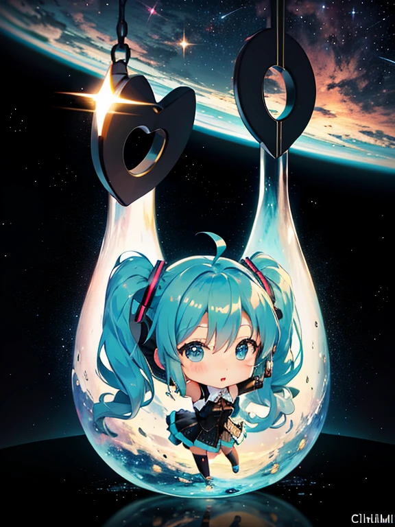 Hatsune Miku naked showing her ass and vagina