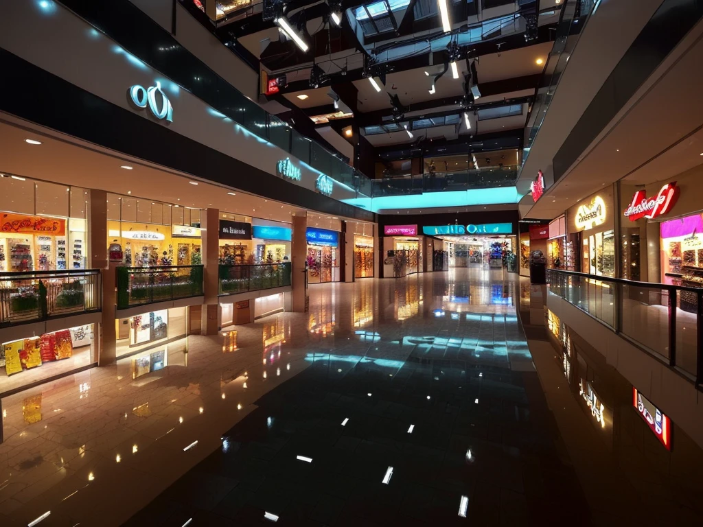 (((Masterpiece))), (high quality),(Very small shopping mall,Open Mall,Daytime.unmanned,All the lights are off:1.5),(All the stores are independent and all have one floor.:1.5),There is a parking lot in front of the shopping mall,There is no car in the parking lot,Low - Angle,From a human perspective