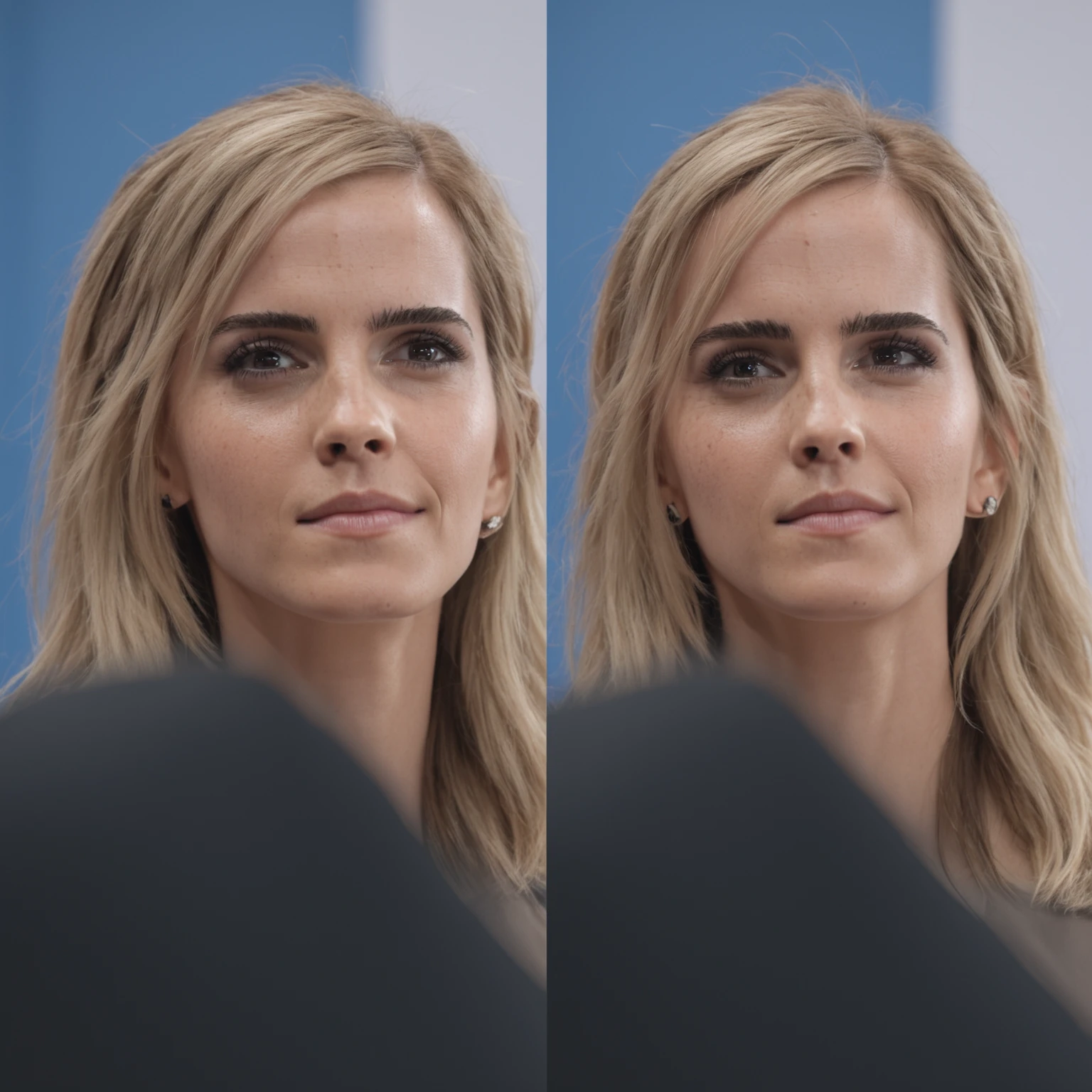 high quality  sexy photography of Emma Watson, celebrity , hollywood actress, woman, female , long white blonde  hair, perfect eye, highly detailed, ( insanely detailed skin texture , detailed face , depth of field,photorealistic , ultra detailed  )