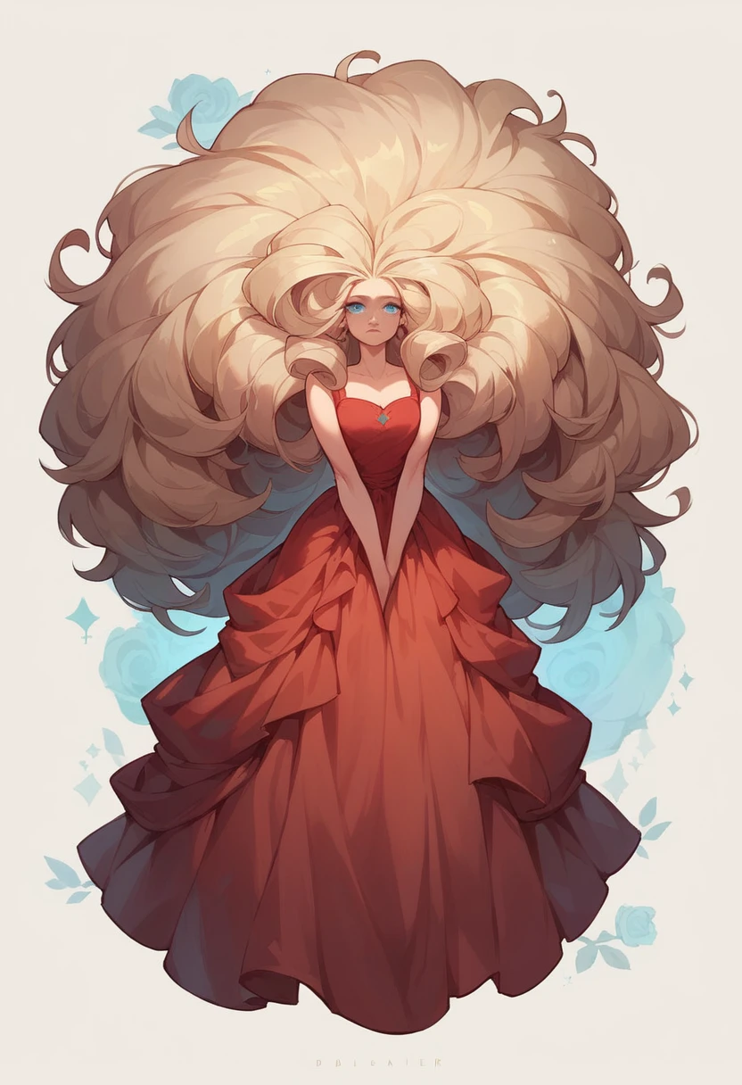 ((best qualityer)), ((work of art)), (detailded), face perfect, tall and thin brunette in the VIP lounge wearing a red dress blue eyes , very blue eyes , long calluses , big hair