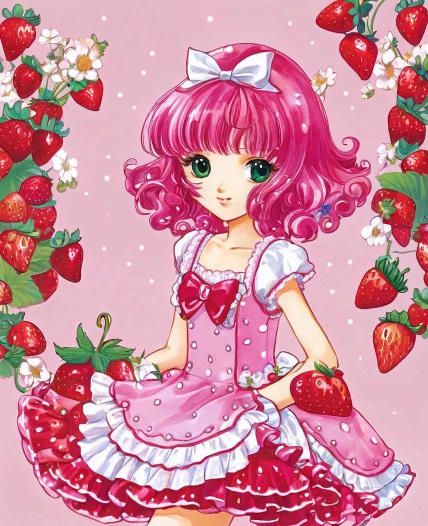 ChatGPT

Very good prompt for sea rt ai to make anime girl strawberry shortcake inspiredd with a pretty dress
ChatGPT
Here is a prompt for creating an anime girl inspired by strawberry shortcake with a pretty dress using Stable Diffusion (Sea RT AI):

"Create an anime girl inspired by strawberry shortcake. She should have long, flowing pink hair with a few green highlights to represent the strawberry leaves. Her eyes are bright and sparkling, with a hint of playful mischief. Dress her in a cute, frilly dress that resembles a strawberry shortcake dessert: a pink bodice with white lace trim, a skirt that looks like layers of cake and cream, and strawberry-themed accessories such as a hairpin and shoes. The background should be a whimsical, pastel-colored garden full of strawberries and flowers.