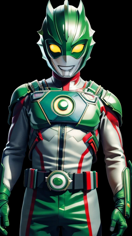 (8k),(masterpiece),(Japanese),(8-year-old boy),((innocent look)),((Childish)),From the front,smile,cute,Innocent,Kind eyes,Flat chest,green helmet,green domino mask, Green Arrow, short,Black Hair,Strong wind,night,dark, Neon light cyberpunk Tokyo city, allultraman,camisa