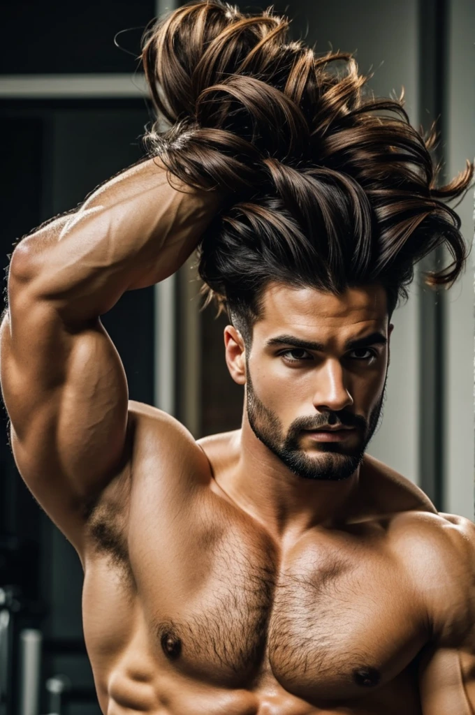muscular hair 
