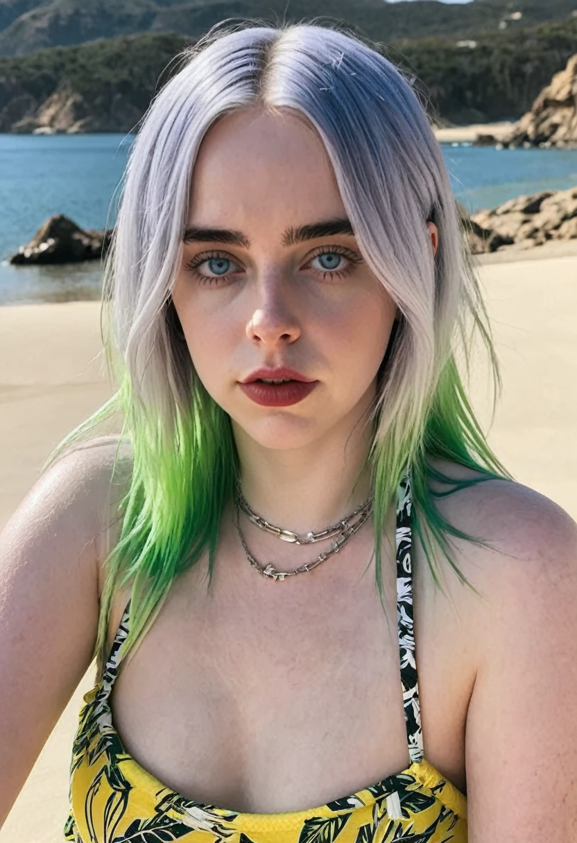 Make Billie Eilish wearing a bikini 
