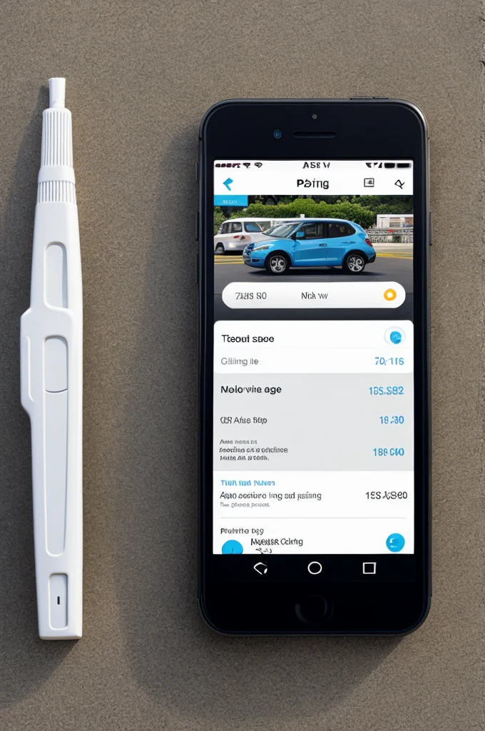 A logo for an app which helps to find parking lots