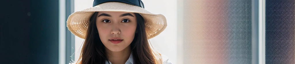 Create a profile hat of an artificial intelligence expert 1920x226 pixels girls