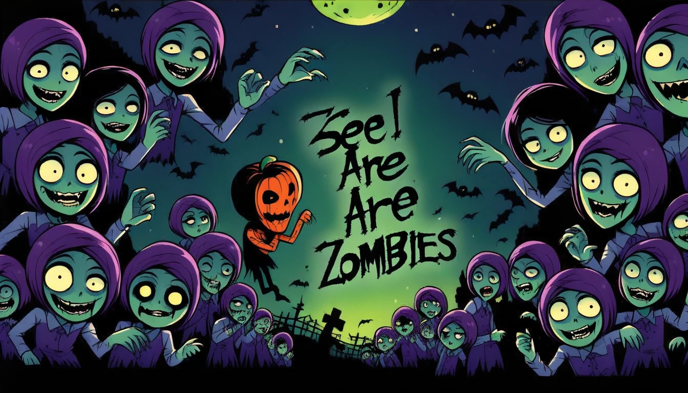 The spooky cinema,All I see are zombies