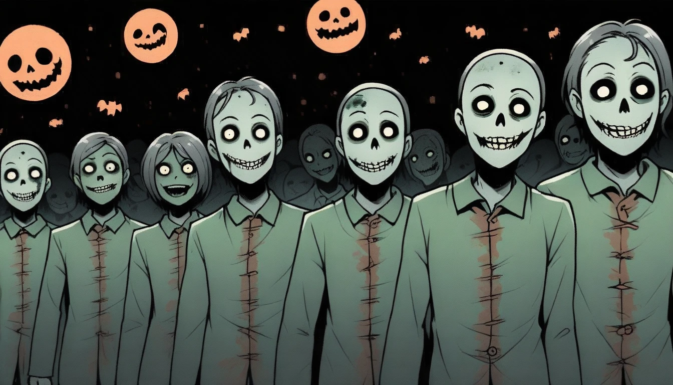 The spooky cinema,All I see are zombies