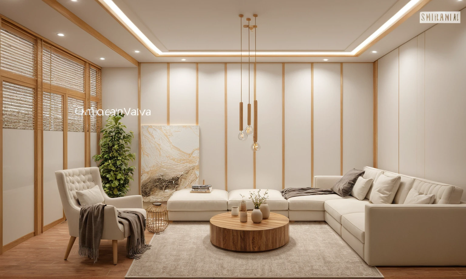 Interior Design, (INTERIOR DESIGN APARTMENT JAPANDI), (JAPANDI furniture design), (space that realistically describes the JAPANDI interior of a townhouse), (soft warm led light), (circle spotlight), (indoor), (neutral white tone color), (white wall), (An Cuong Wooden Furniture JAPANDI Style), (An Cuong wood with MDF surface glued with melamine coating), (architectural design visualization), (reflection), (focus on object), (material normal bump real reflection), (multi-level reflection), (chao vantage software visualization render),(((Best Quality))), ((Masterpiece)), ((best illustration)), ((best shadows)), (( Super Detail)), (Intricate lines), (Photorealism),(hyper detail), ((archdaily)), ((award winning design)), (dynamic light), ((spotlight)), (perfect light), ( shimering light), ((photorealistic)), ((intricate detail)), ((extreme detail)), ((crazy detail)), ((octane render)), ((trending on artstation)), ((High- fidelity)), ((Viwvid)), ((Crisp)), ((Bright)), ((Stunning)), ((Eye-catching)), ((High-quality)),((Sharp)), ((day sun environment)), ((Illuminating)), ((Flawless)), ((High-quality)),((Sharp edge render)), ((medium soft lighting)), ((photographic render)) , ((detailed archviz)), ((reality environment))