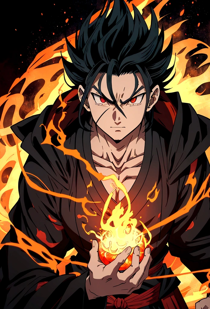 Tanjiro Kamado demon slayer has a handsome face and piercing red eyes. In his transformed state, he radiates extreme instinct and power, creating an epic anime about this man of energy. See how he manipulates fire and lava in stunning anime artwork that will blow your mind. This concept art is straight from the Dragon Ball Universe, with manga-style 8k wallpapers that will transport you to another dimension. Get ready to be amazed by this detailed piece of digital anime art