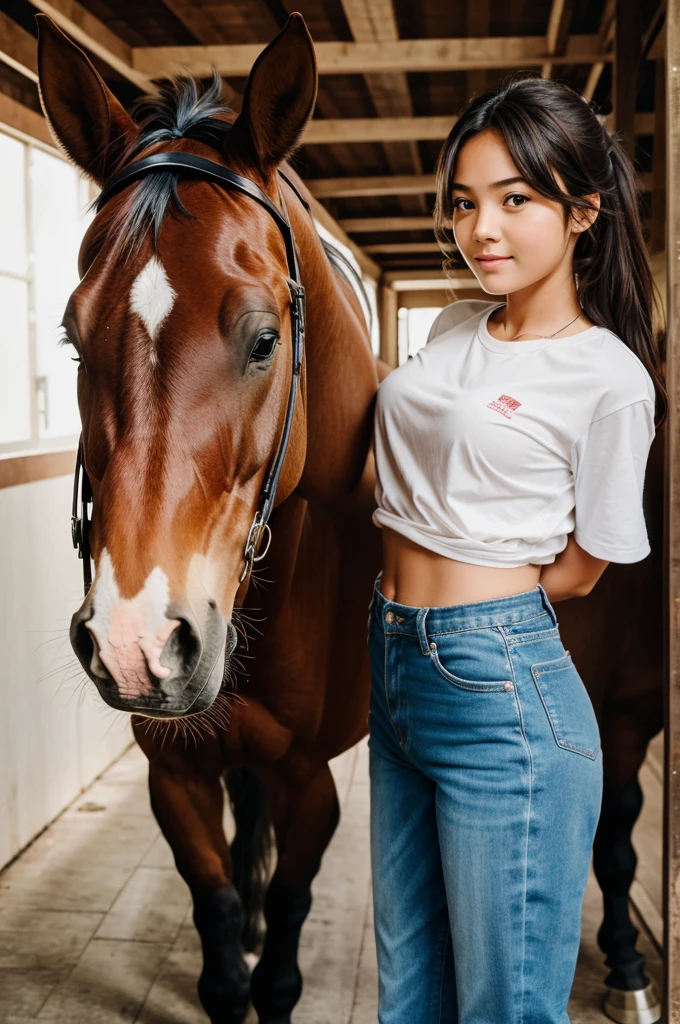 a girl became a horse