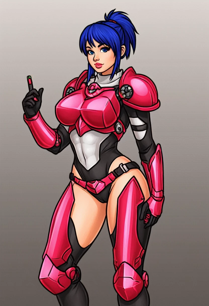 young woman, curvy body, 5 armor variations, Science fiction, character and armor design, sexy costumes