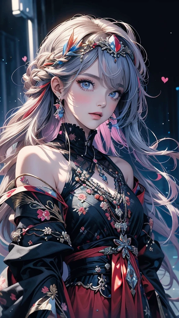 (masterpiece,Top,,Official Art,Beautiful Beauty:1.2),(1girl:1.3),Extremely detailed,Colorful,The most detailed,(Watercolor:1.3),Optical Hybrid,Playful pattern,Lively texture,Rich colors,Unique visual effects