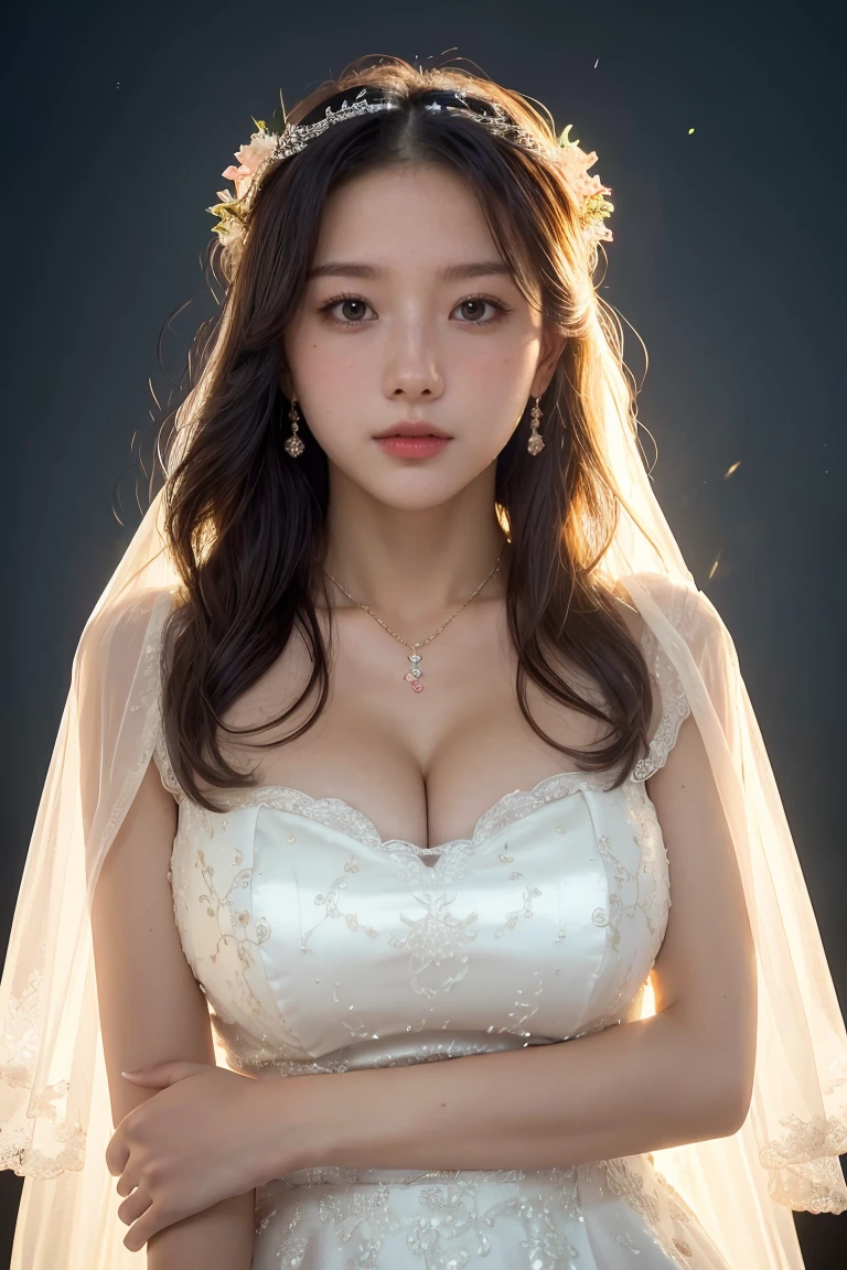 best quality, masterpiece, highres, 1girl,china wedding  dress,hair ornament,necklace, jewelry,Beautiful face,upon_body, tyndall effect,photorealistic, dark studio, rim lighting, two tone lighting,(high detailed skin:1.2), 8k uhd, dslr, soft lighting, high quality, volumetric lighting, candid, Photograph, high resolution, 4k, 8k, Bokeh