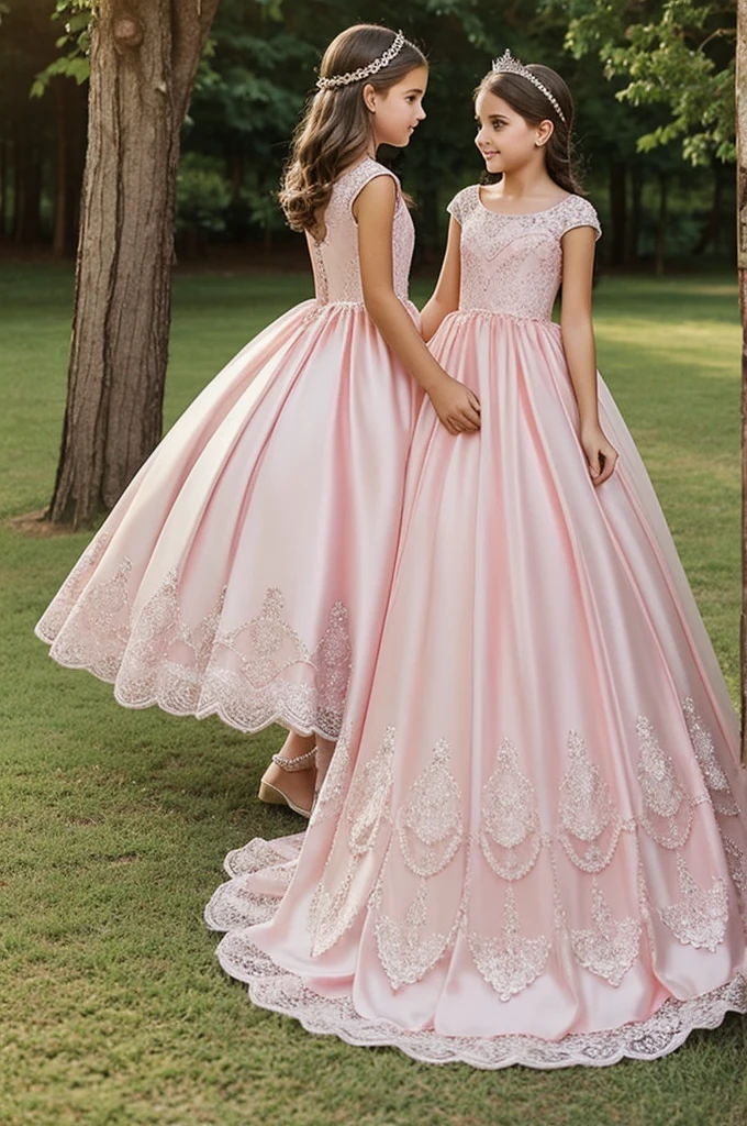 Elegant, princess-style dresses for 12-year-old girls