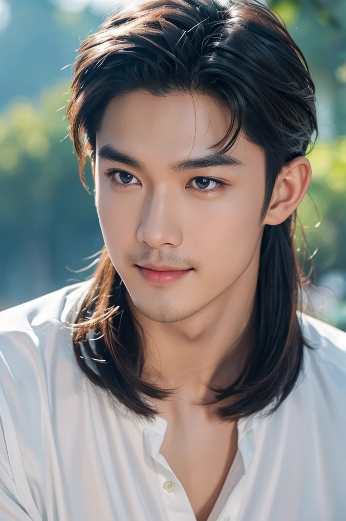((man)), (head shot), (faceด้านหน้า), (full body view), (manกำยำรูปหล่อในวัย 30 สวมแว่นกันแดดนักบินสีดำและเสื้อผ้าสำหรับคนไข้), Xi Wang (Prince Chiu), mischievous smile, (details: 1 in 1), natural muscles, High quality, beautiful eyes, (faceและดวงตาที่มีdetails), (face、: 1 / 2), fresh lips, Noise, Real photos, ... ...................................................................................................PSD, Sharp focus, high resolution (8K), realistic & professional photography, 8K UHD, soft light, High quality, Film texture, fujifilmxt3