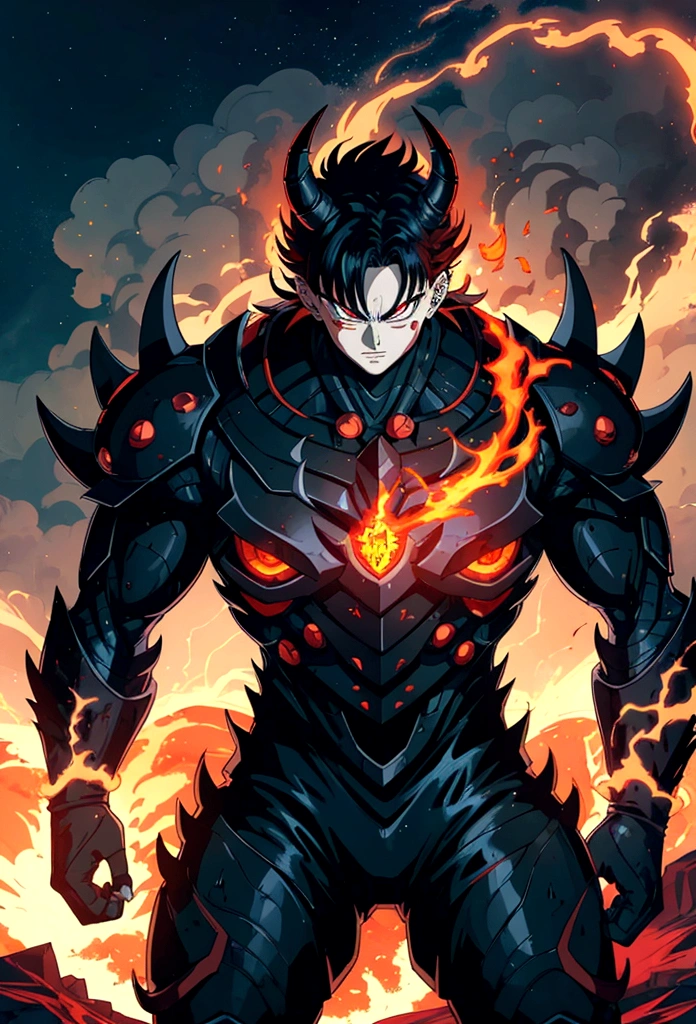 Kaiju No8 has a handsome face and piercing red eyes. In his transformed state, he radiates extreme instinct and power, creating an epic anime about this man of energy. See how he manipulates fire and lava in stunning anime artwork that will blow your mind. This concept art is straight from the Dragon Ball Universe, with manga-style 8k wallpapers that will transport you to another dimension. Get ready to be amazed by this detailed piece of digital anime art