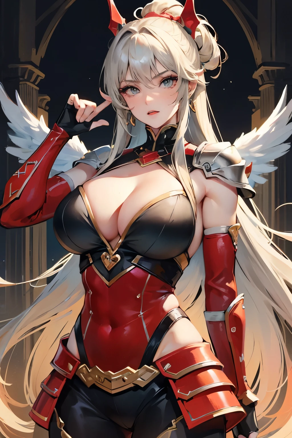 woman,Warrior,Big Breasts:1.3,muscle:1.1,Firmly