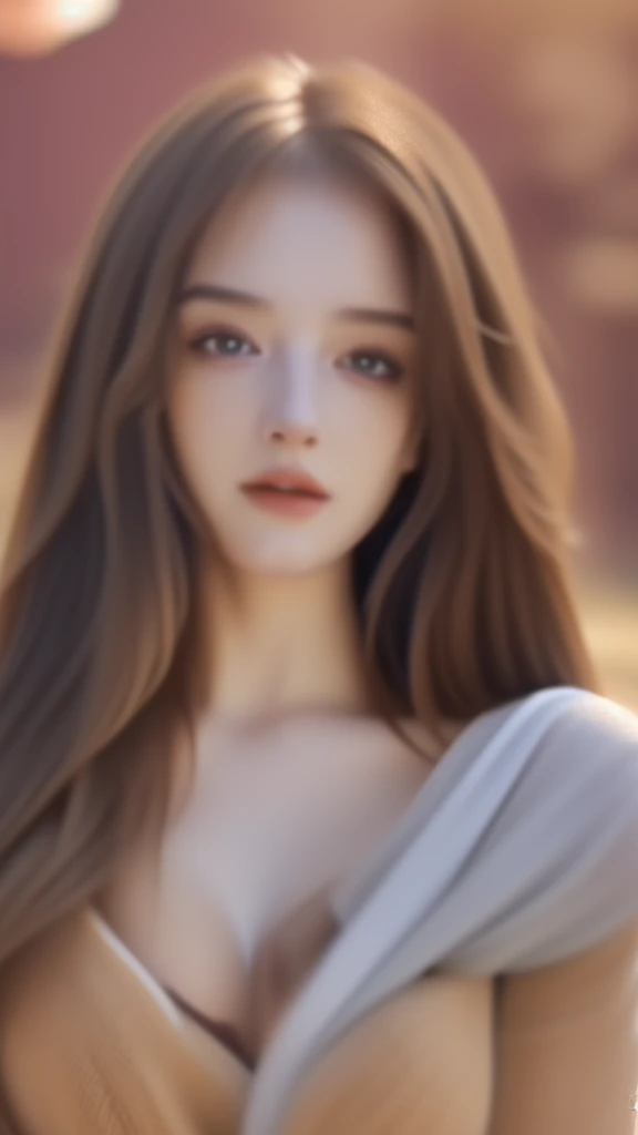 a beautiful long-haired busty woman with brown hair, extremely detailed face, beautiful detailed eyes, beautiful detailed lips, longeyelashes, woman touching her own nipples, (best quality,4k,8k,highres,masterpiece:1.2),ultra-detailed,(realistic,photorealistic,photo-realistic:1.37),hyperrealistic,extremely detailed,highly detailed,intricate details,realistic skin texture,realistic cloth simulation,natural lighting,volumetric lighting,cinematic lighting,gorgeous lighting,warm color tones,soft focused background