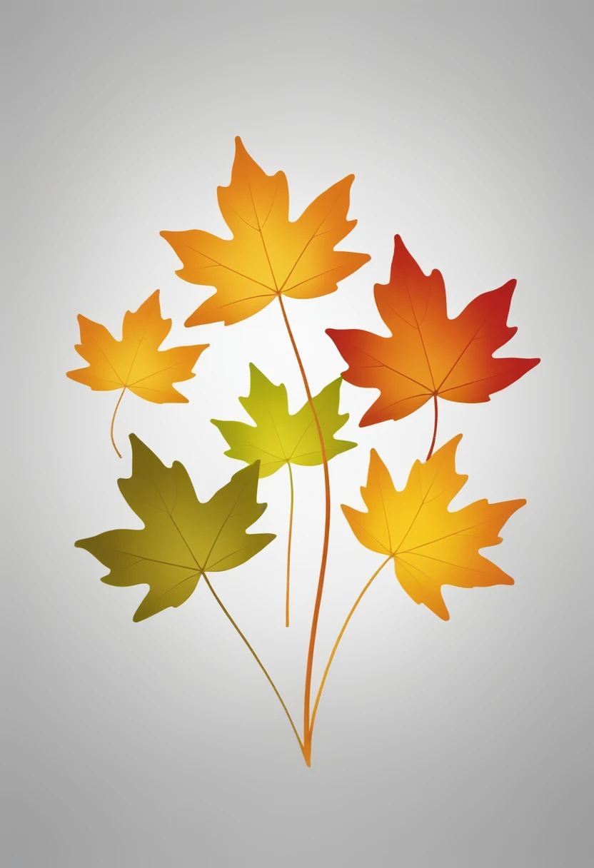 Maple leaves mix, autumn color 