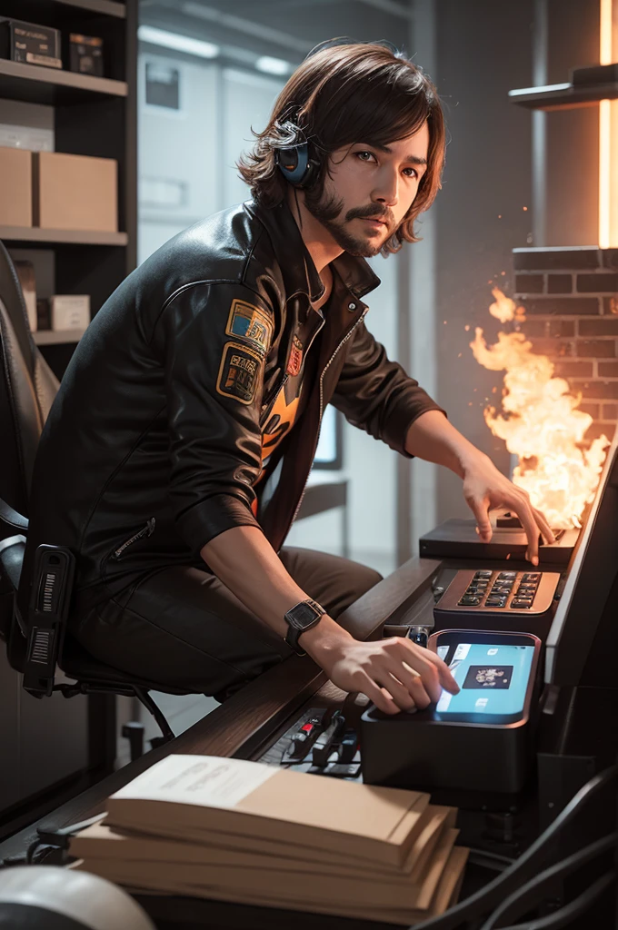 Free fire player playing free fire