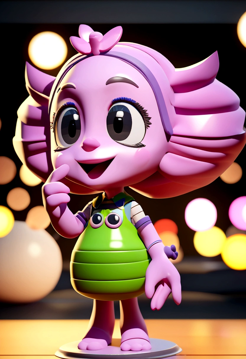 Woman cartoon character with pink skin, big and beautiful mouth, applying red lipstick, holding shopping bags written "Dr Flávia Jucá", animation character, stylized character, animation style rendering, 3d stylized, Arnold Maya rendering, Stylized 3D rendering, toon render screenshot, 3d character, 3d character, Stylized 3D rendering, 3D character rendering, cartoon character, Personagem de close up, character posing, (Pixar-style) (master part:1.2) (bokeh) (best qualityer) (skin detailed) (detailed texture) (8K) (Argilla) (cinematic lighting) (sharp focus