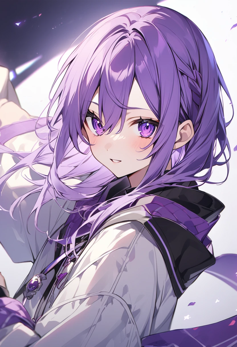 Keito。Purple Eyes。Purple Hair。