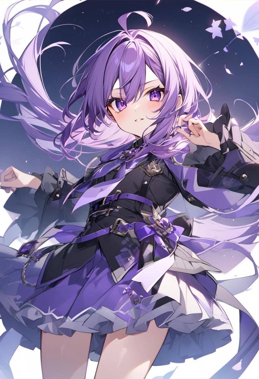 Keito。Purple Eyes。Purple Hair。