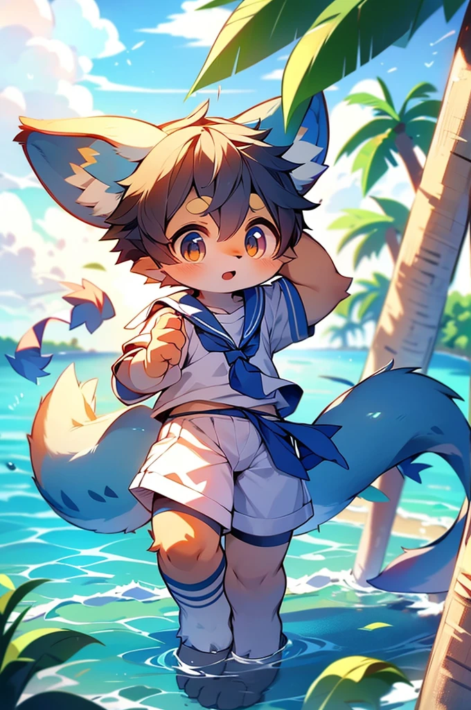 ゴリラの男の子,Ocean,Appearing in a sailor uniform!One person